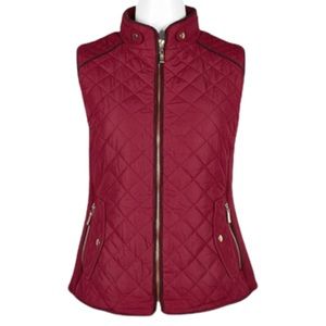 - Quilted Maroon Winter Vest SZ 3X! NEW!
